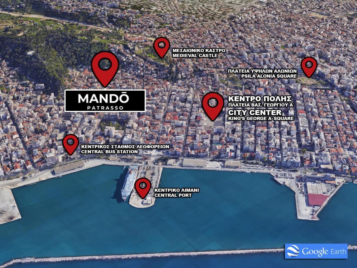 Mando Patrasso - Classical Apartment In The Center Of Patras With Free Parking מראה חיצוני תמונה